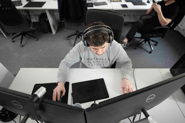 Mighty Koi - Interiors of the Lublin office, including 3d scanner