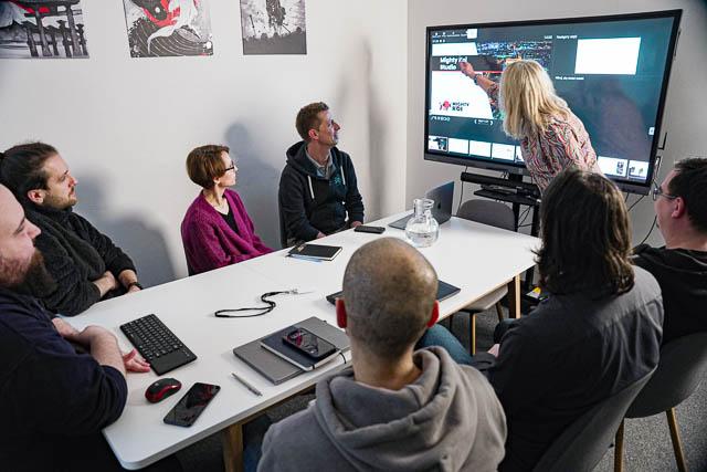 Mighty Koi - Interiors of the Lublin office, including 3d scanner